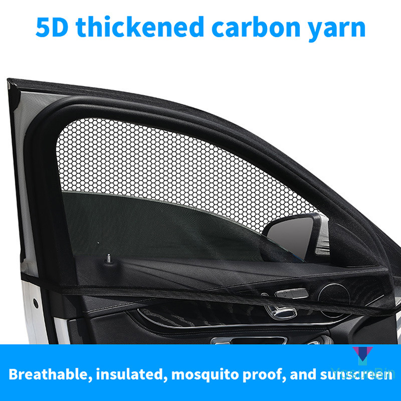 Yosunbin] UV Sunshine Cover Shade Mesh รถหน้าจอหน้าต่างประตูครอบคลุมด้านหน้าด้านหลังหน้าต่างมุ้งกันยุงสําหรับเด็กทารกตั้งแคมป์ใหม่