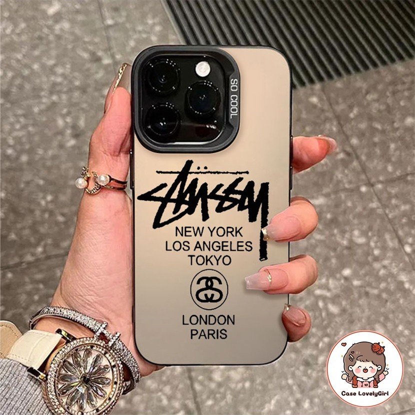 ส่งจากไทย แบรนด์แนวโน้มภาพวาดศิลปะ เคส IPhone 16 14 15 11 13 Pro Max XR พสัส13 12 Pro 7 8 Plus SE X Xs Max Hard Case