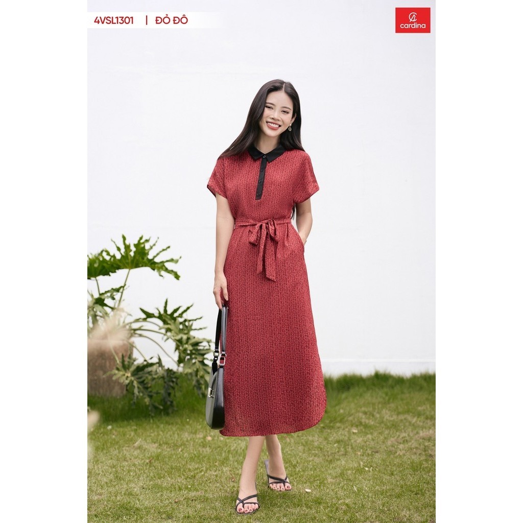ชุด CARDINA ผ้าไหมฮันชุปคอปกเรียบง่ายสบายและมั่นใจ 4VSL13
