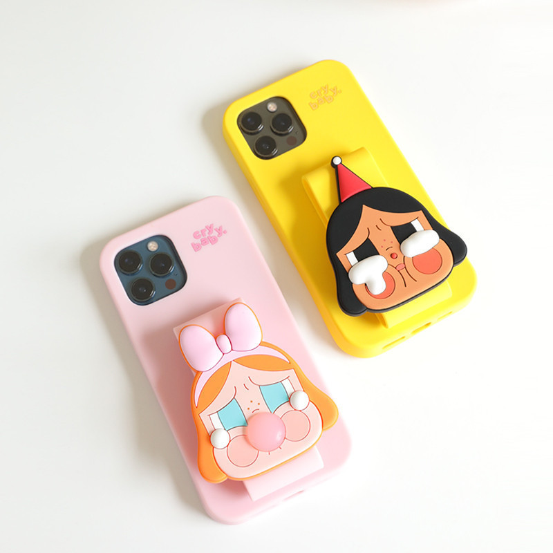 Pop MART CRYBABY Tour Series-เคสมือถือของขวัญวันเกิด