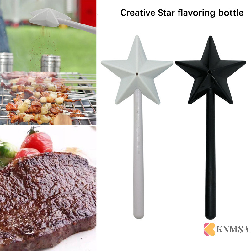 Knmsa] Salt Pepper Chucker เชื่อมเติม Magical Star Wand Spice Dispenser เครื่องปรุงรส Shaker รับประทานอาหารห้องครัว BBQ อุปกรณ์ปรุงรสขวด สสนค