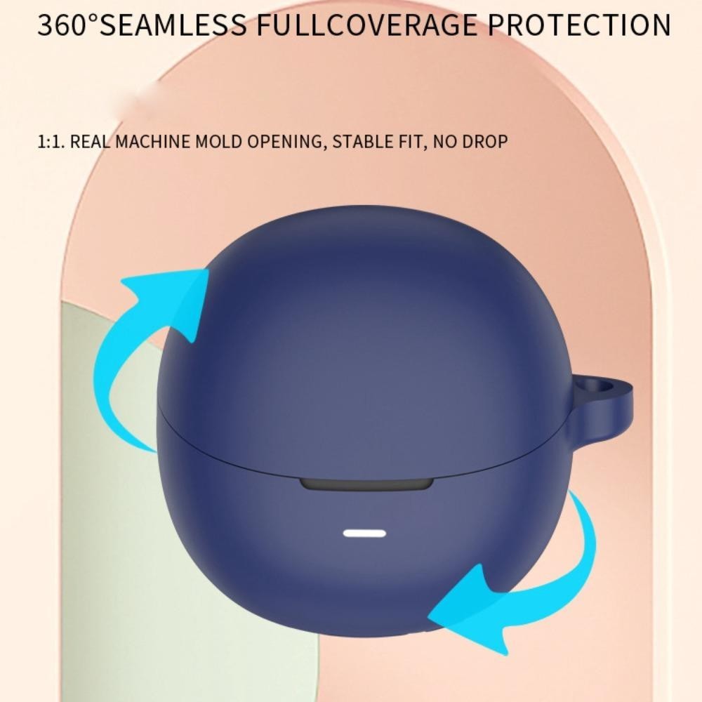 ฝาครอบ MYRON, ป้องกันกันกระแทก, นุ่มพร้อมตะขออุปกรณ์เสริมหูฟังเคสซิลิโคนสําหรับ QCY Aailbuds /+(HT10)