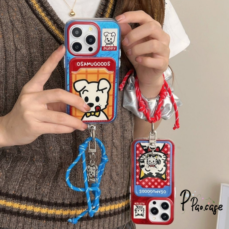 เคส สำหรับ IPhone 16 11 15 12 13 14 Pro Max 16 11 8 7 Max XR X XS Plus SE 2020 เคสแฟชั่นคู่รักลายการ์ตูนหมาแมว
