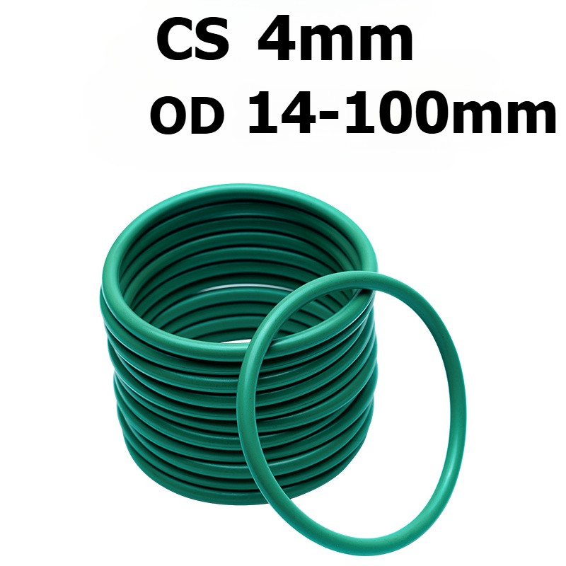 [DXM] โอริงสีเขียว CS4.0mm OD14-100 โอริงทนอุณหภูมิสูง ทนต่อการกัดกร่อน FKM