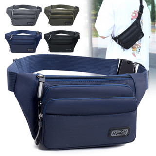 (w76)กระเป๋าคาดอกคาดเอว รุ่น R Sport ผ้าไนล่อนหนา 5ช่องซิป