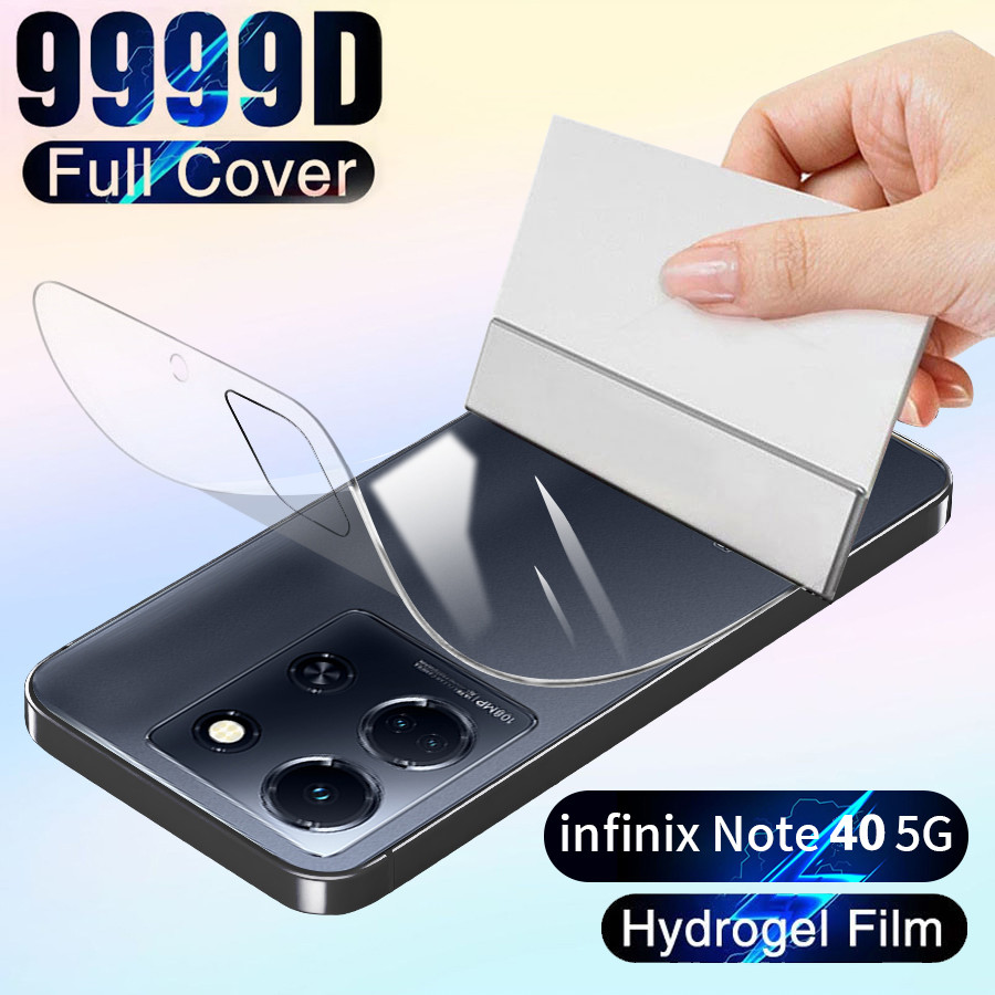 3pcs infinix Hot 40 Pro GT Zero 20 30 Note 40 Pro+ 4G 5G Full Cover Clear Back Soft Hydrogel Film ฟิ