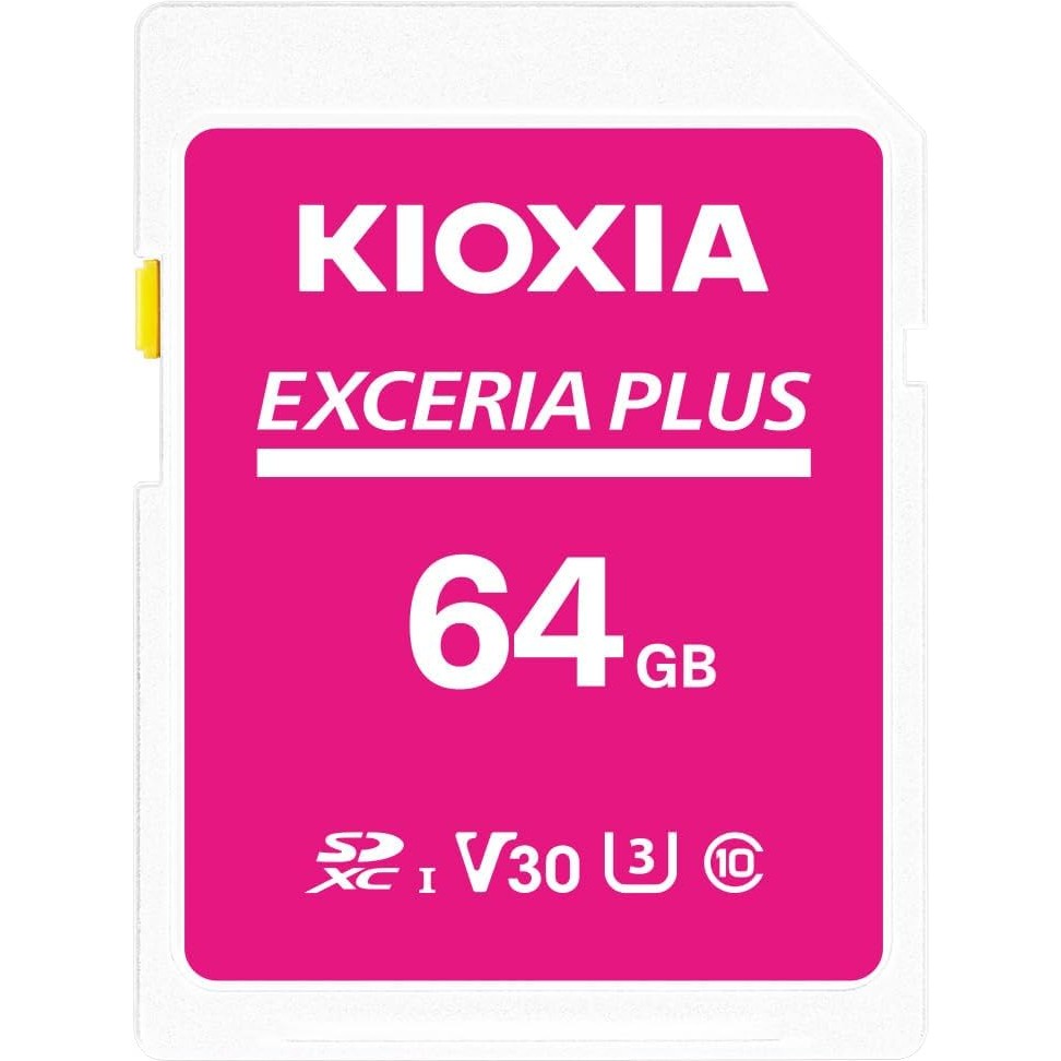 【Direct from Japan】Kioxia (Kioxia) อดีตหน่วยความจำ Toshiba SD การ์ด 64GB Exceria Plus UHS-I U3 V30 C