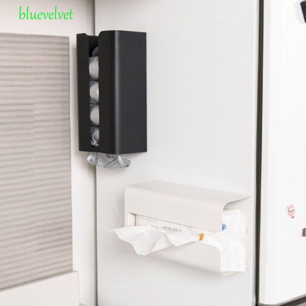 Bluevelet ที่ใส่ผ้าเช็ดปาก, กล่องทิชชู่ในครัวเรือนแบบติดผนัง, กล่องทิชชู่ Non-punch Strong รับน้ําหนักกระดาษแม่เหล็กผ้าเช็ดตัวคอนเทนเนอร์สําหรับบ้าน