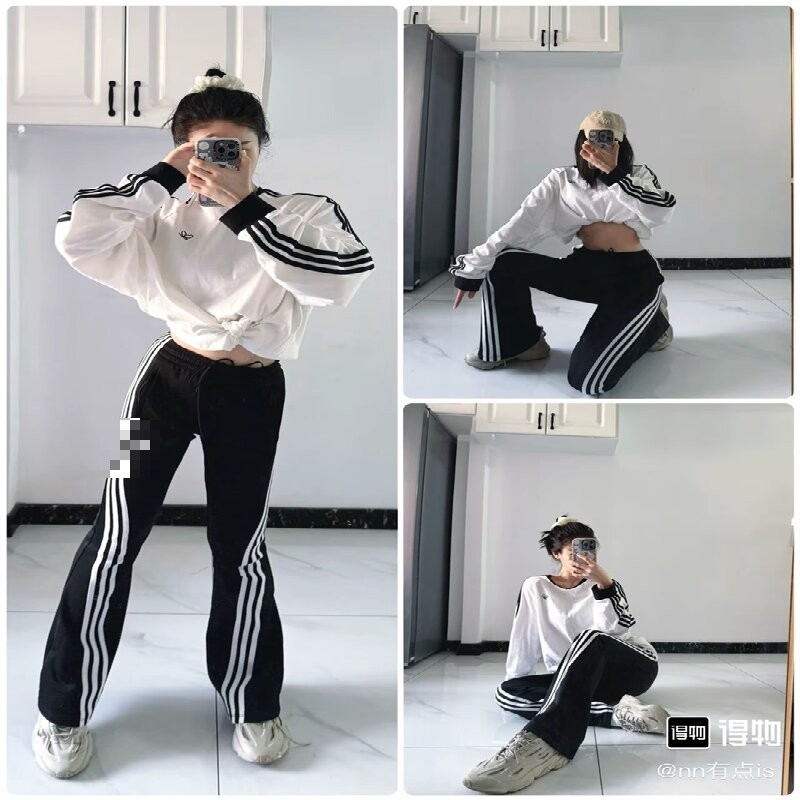 ADIDAS อาดิดาส คู่รักชายและหญิงของกีฬาสันทนาการเดียวกันปักเสื้อฮู้ดแขนยาวมาตรฐาน