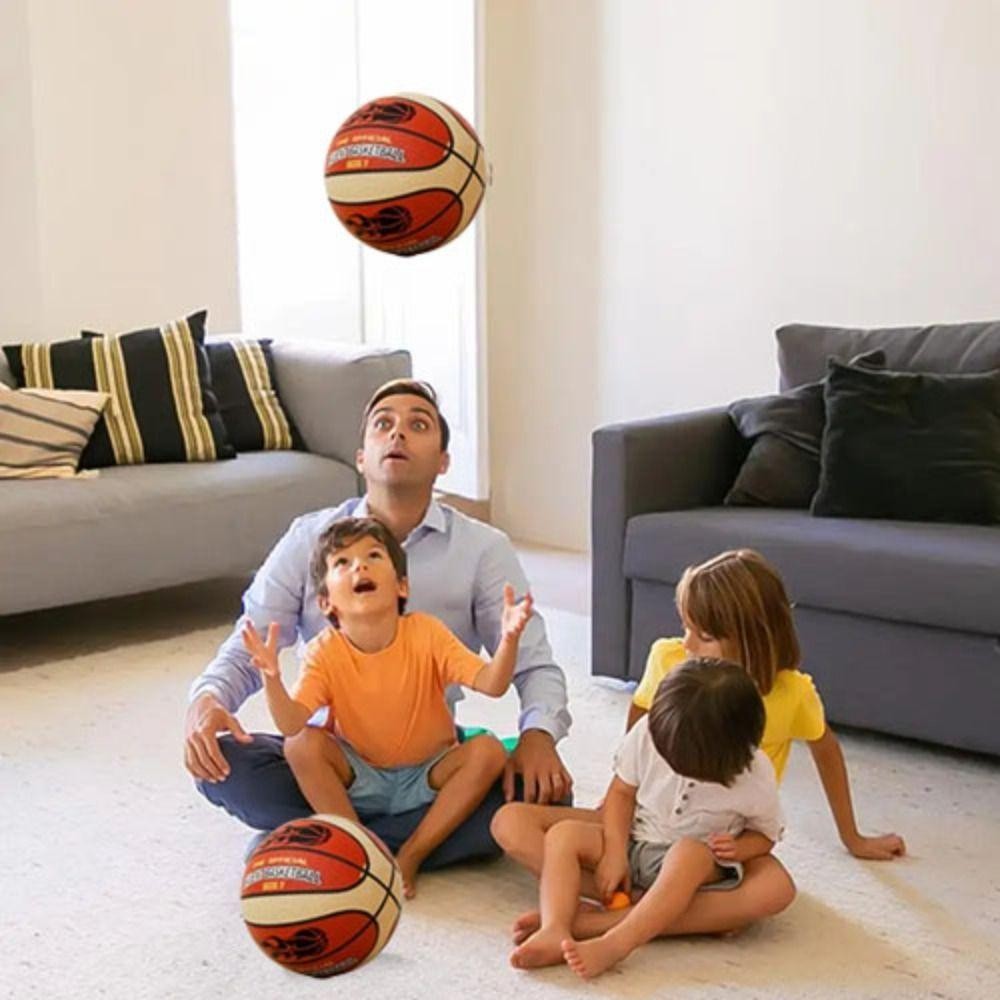 Vortexpulse Indoor Training Quiet Ball, Low Decibel High Elasticity Silent Bouncing Basketball, Impact-Resistant Foam High Density Foam Elastic Practice Ball Playroom