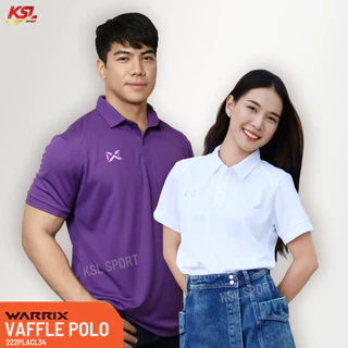 Warrix เสื้อโปโลวอริกซ์ ใส่ทำงาน ใส่สบาย ไม่ต้องรีด สีล้วนรุ่น WA-222PLACL34 ม่วง,ขาว,เหลือง