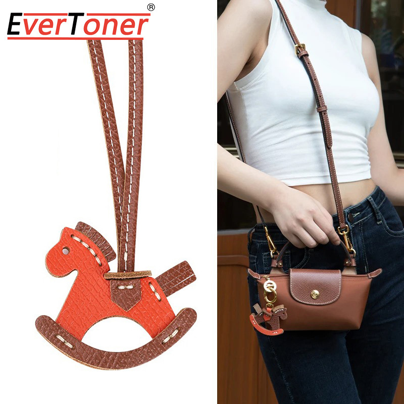 Evertoner พวงกุญแจม้าโยกเหมาะสําหรับ Longcoamp Tote ตกแต่งของขวัญน่ารัก DIY กระเป๋าอุปกรณ์เสริม