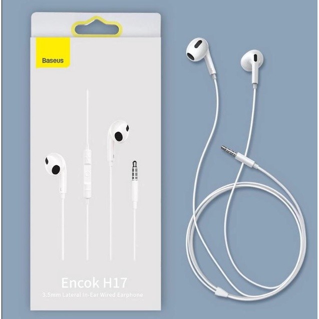 หูฟังแบบสาย Baseus รุ่น C17 & H17 หูฟัง Encok Type-C หูฟังชนิดใส่ในหูด้านข้าง