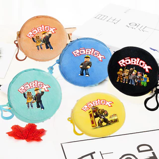 Roblox สตางค์ Plushies กระเป๋าใส่เหรียญเด็กการ์ตูนอะนิเมะตัวเลขกระเป๋าสตางค์พิมพ์น่ารักกระเป๋าสตางค์เด็กผู้หญิงของขวัญวันเกิด Kawaii