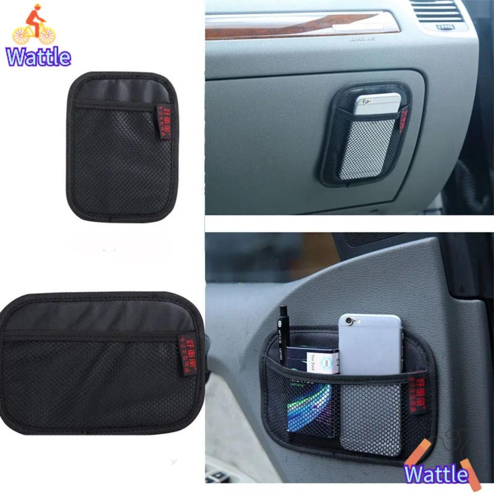 Wattle Car Storage , กระเป๋าเก็บของอเนกประสงค์สีดํา, ที่จัดระเบียบตาข่ายในรถยนต์แบบผ้าที่ใช้งานได้จริงสําหรับรถยนต์