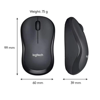 Logitech M220 Silent Wireless Mouse Charcoal 1000 DPI (เมาส์)