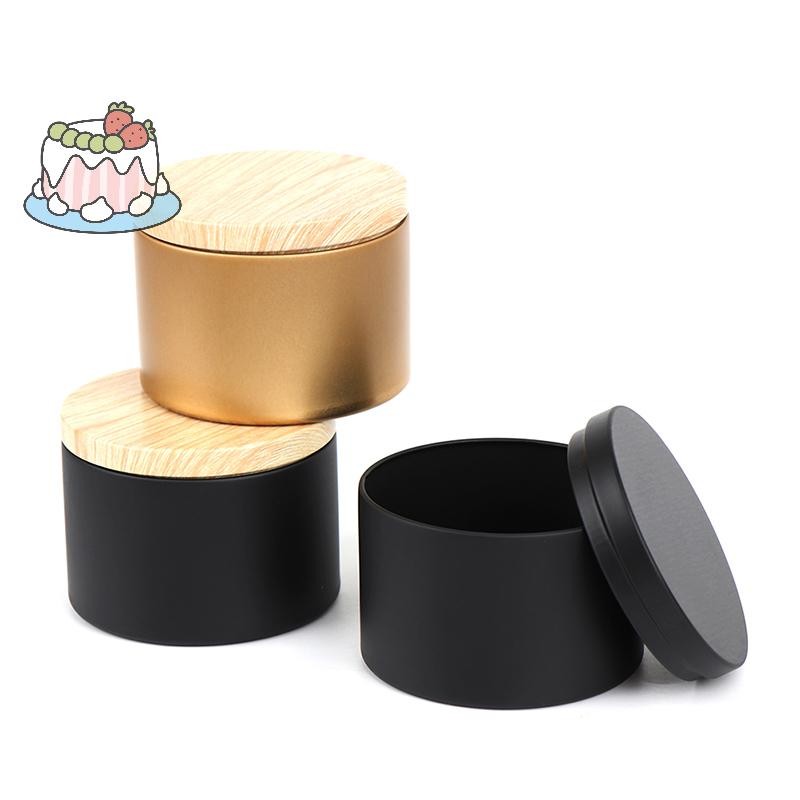 [Sep] เทียนทําจานดีบุกขวดเก็บที่ว่างเปล่าฝาไม้หม้อเครื่องสําอางกล่องชา.