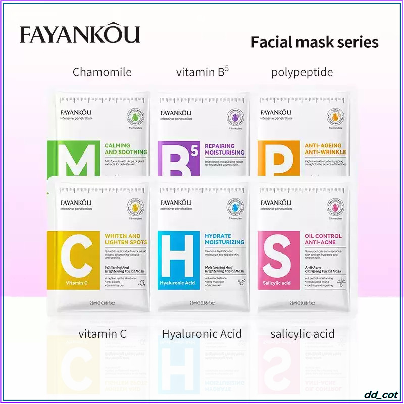 🔥FAYANKOU มาส์กแผ่นบำรุงและให้ความชุ่มชื้นจากธรรมชาติ การบำรุงจากธรรมชาติ การดูแลครบทุกมิติ