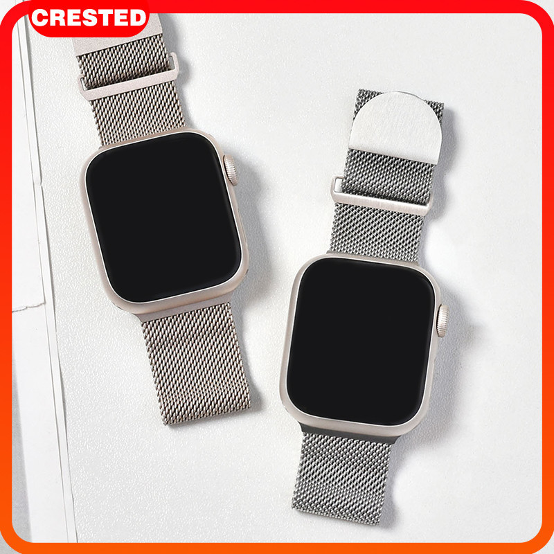 สแตนเลสสตีลโลหะมิลานแหวนวง for Iwatch Smartwatch Ultra 3 2 46mm Series 11 10 9 8 7 6 5 4 49 45 41 40 มม 44 มม 42 มม 38มม