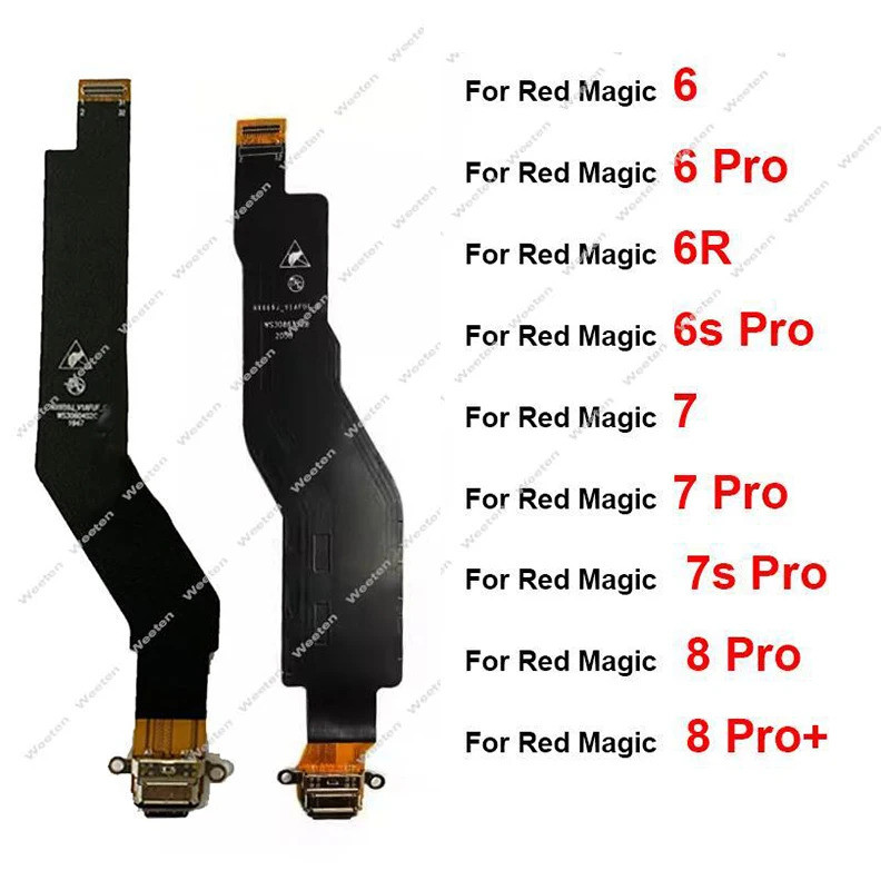 USB Charger พอร์ต Flex สําหรับ ZTE Nubia Red Magic 6 Pro NX669J 6R NX666J 7 NX679J 7Pro NX709J 7s Pr