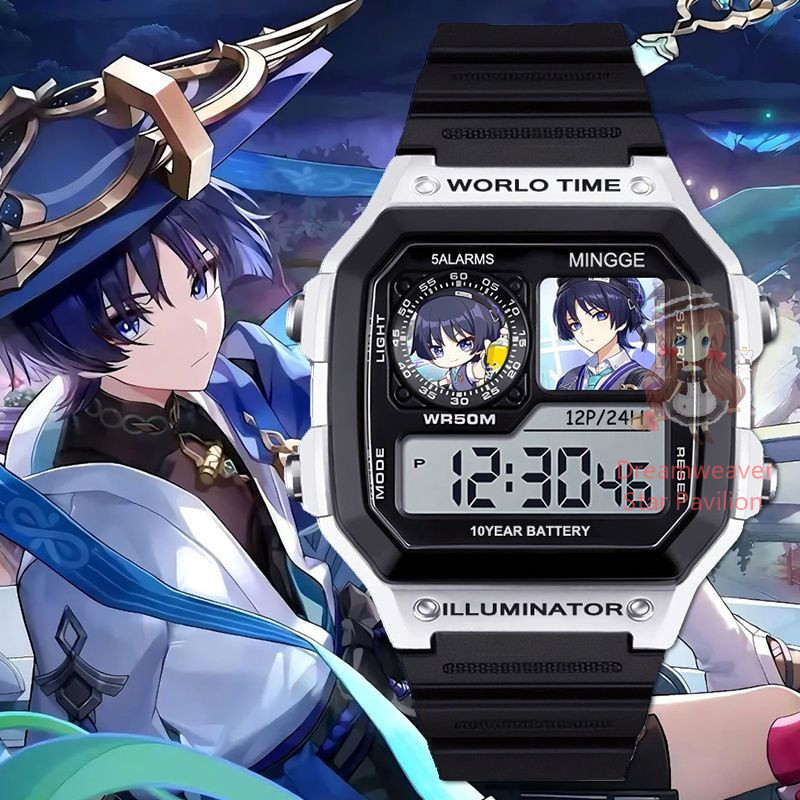 Genshin Impact Wanderer นาฬิกากันน้ําสําหรับผู้ชายและผู้หญิง
