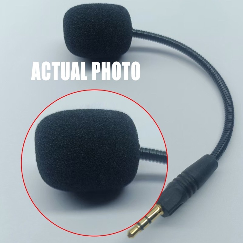 Vivi ไมโครโฟนหูฟัง 3 5 มม.ชาย 3 ส่วน Mic Boom พร้อมฟองน้ําสําหรับ G5BT ชุดหูฟังเปลี่ยนอุปกรณ์เสริม
