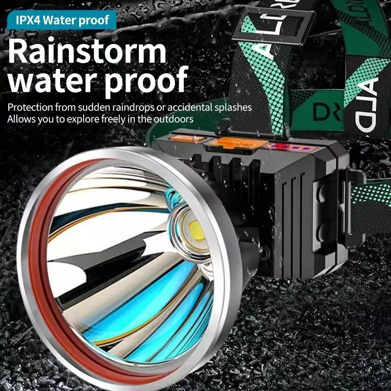 กันน้ำ(ออก) CRX ไฟฉายคาดหัว ไฟฉายคาดหัวLED ไฟฉายเดินป่า ไฟฉายแรงสูง หน้าไฟส่องกบ ไฟฉายคาดหัวแท้ไฟฉาย