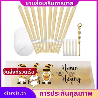 ชุดแบบพกพาอุปกรณ์เสริมทดแทน 10 ชิ้นสแตนเลสที่ตักหูขี้หูเลือกขี้หูเครื่องมือทําความสะอาด ไดโรลาธ