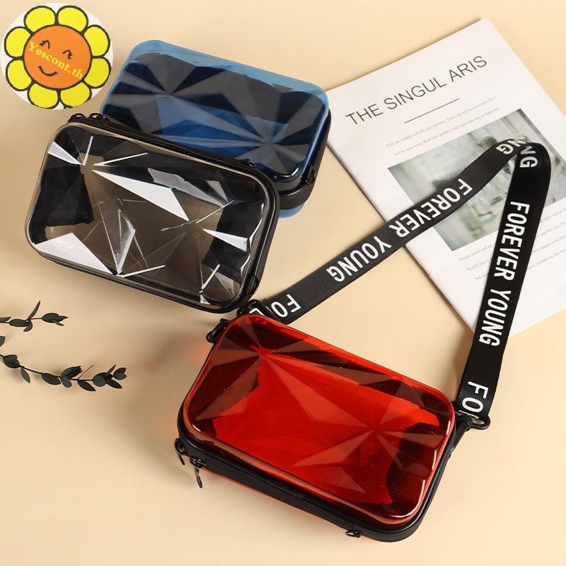 Yescont แฟชั่นโปร่งใสCrossbodyกระเป๋าผู้หญิงกระเป๋าแนวโน้มTotesกระเป๋าถือไหล่กระเป๋ากระเป๋าเดินทางกระเป๋าคลัทช์TH