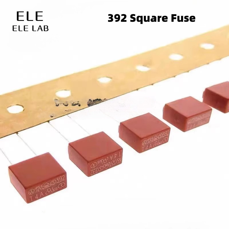 50/20 ชิ้น 392 Series 250V ช้า-ต่ําฟิวส์สแควร์ 500mA ถึง 6.3A T500mA T1A T2A T3.15A T6.3A