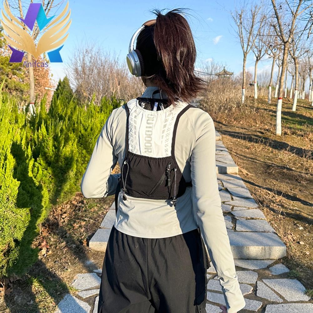 เสื้อกั๊กวิ่งไฮเดรชั่ระบายอากาศน้ํากระเพาะปัสสาวะ Daypack สําหรับเดินป่าวิ่งเทรล ราคา ถูกที่สุด ดีลบีเคเค แกลเลอรีภาพที่ 4