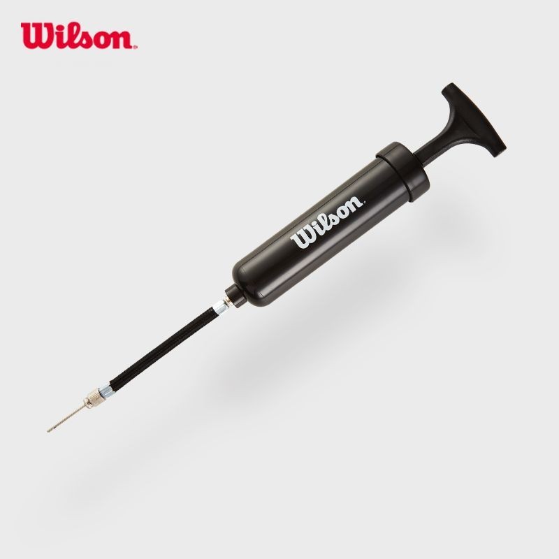 Wilson เครื่องสูบลมลูกบาส ฟุตบอล วอลเลย์บอล พกพาสะดวก พร้อมเข็มสูบลม