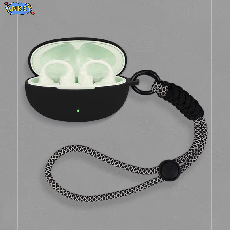 for Edifier LolliClip Case Protective Nylon Lanyard Soft Cover Headphone Shells Washable Housing Anti Dust Sleeve Hand Rope Strap Accessories
