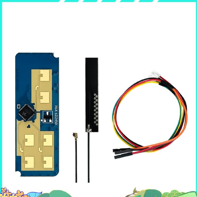 Hlk-ld2450 24G Smart Home Wave Human Body Motion Target ติดตามเรดาร์ Sensor โมดูลระยะทางทดสอบความเร็