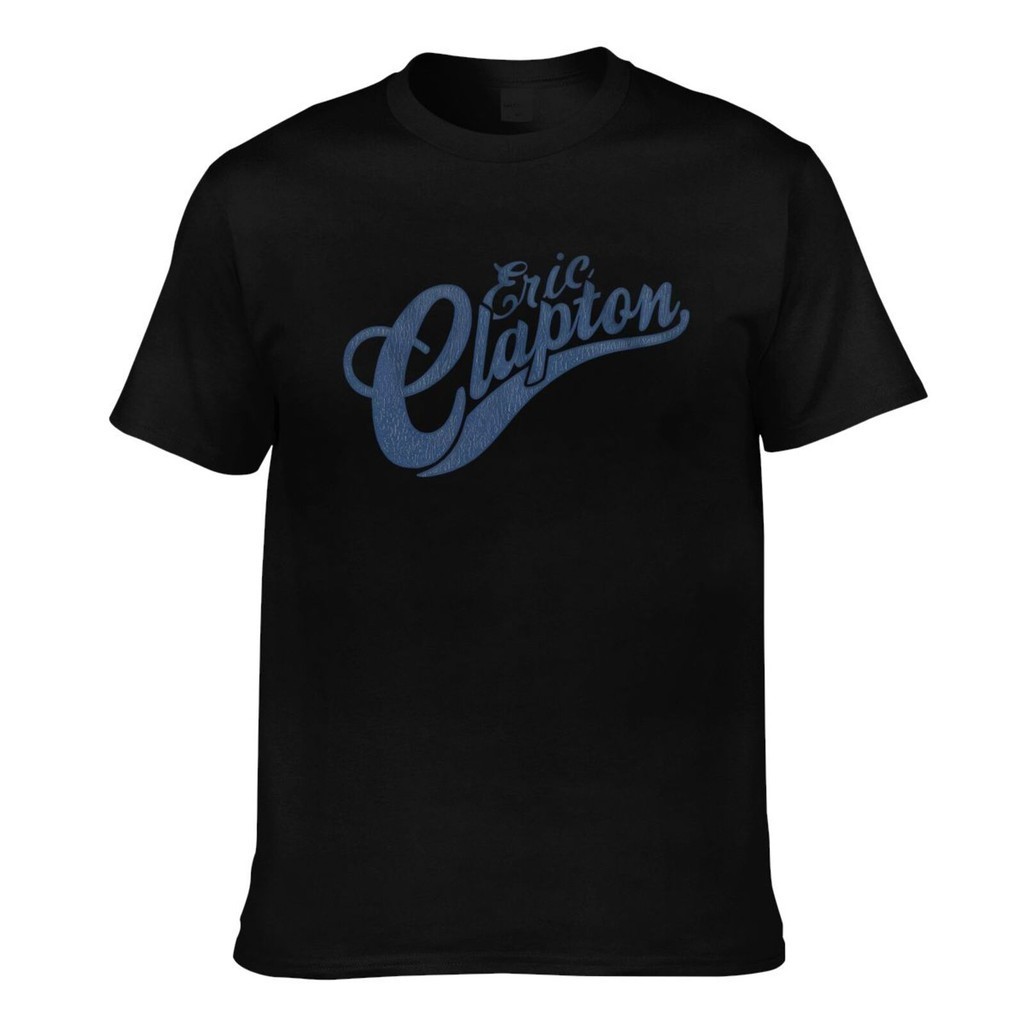 เสื้อยืดแฟชั่น Eric Clapton Vintage Logo Funny Men Daily Wear
