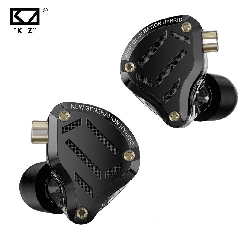 Kz ZS10 Pro 2 หูฟังแบบมีสาย 4 ระดับ สวิตช์จูน หูฟังโลหะ HIFI สเตอริโอ เบส เพลง กีฬา หูฟัง ชุดหูฟังมอนิเตอร์ในหู