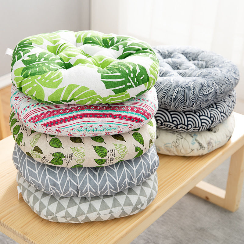 เบาะรองนั่ง Cotton 100 % เส้นผ่าศูนย์กลางขนาด 40 ซม.เบาะเก้าอี้ หรือ ที่นั่งกลางแจ้งผ้านุ่มสบาย