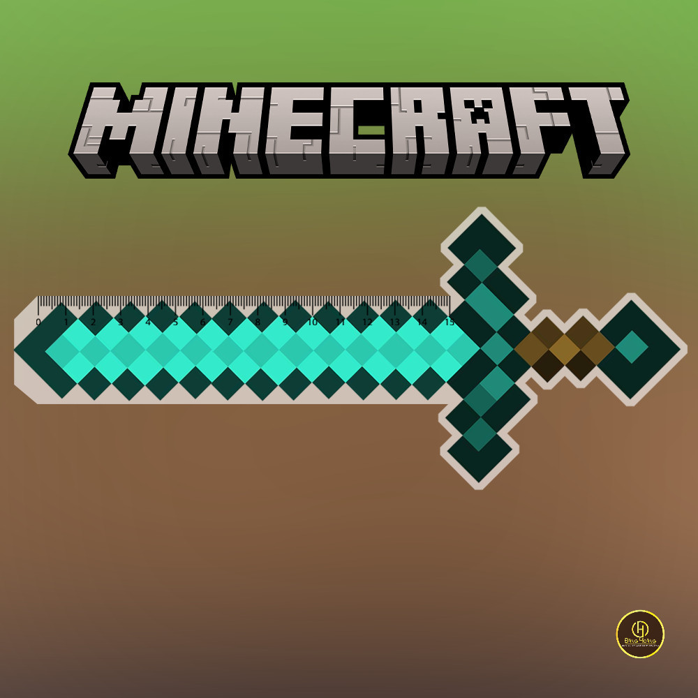 ไม้บรรทัดนักเรียน รุ่น 15ซม พิมพ์ด้วยภาพเกม -DH