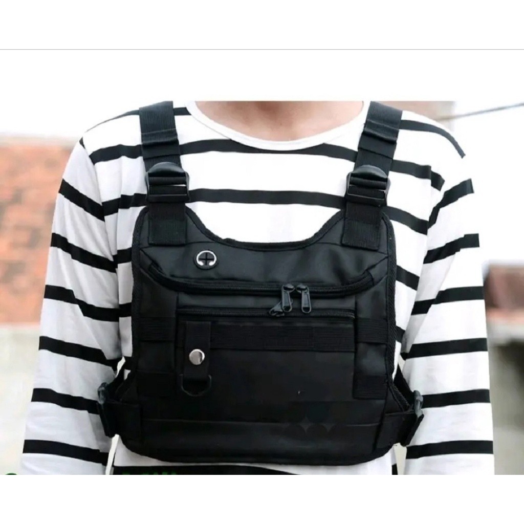 Chestbag Chest Bag Tactical Rig Bag Outdoor Chest Protector Bag Motorcycle Bikers sporty Bike casual Multipurpose Vest Bag