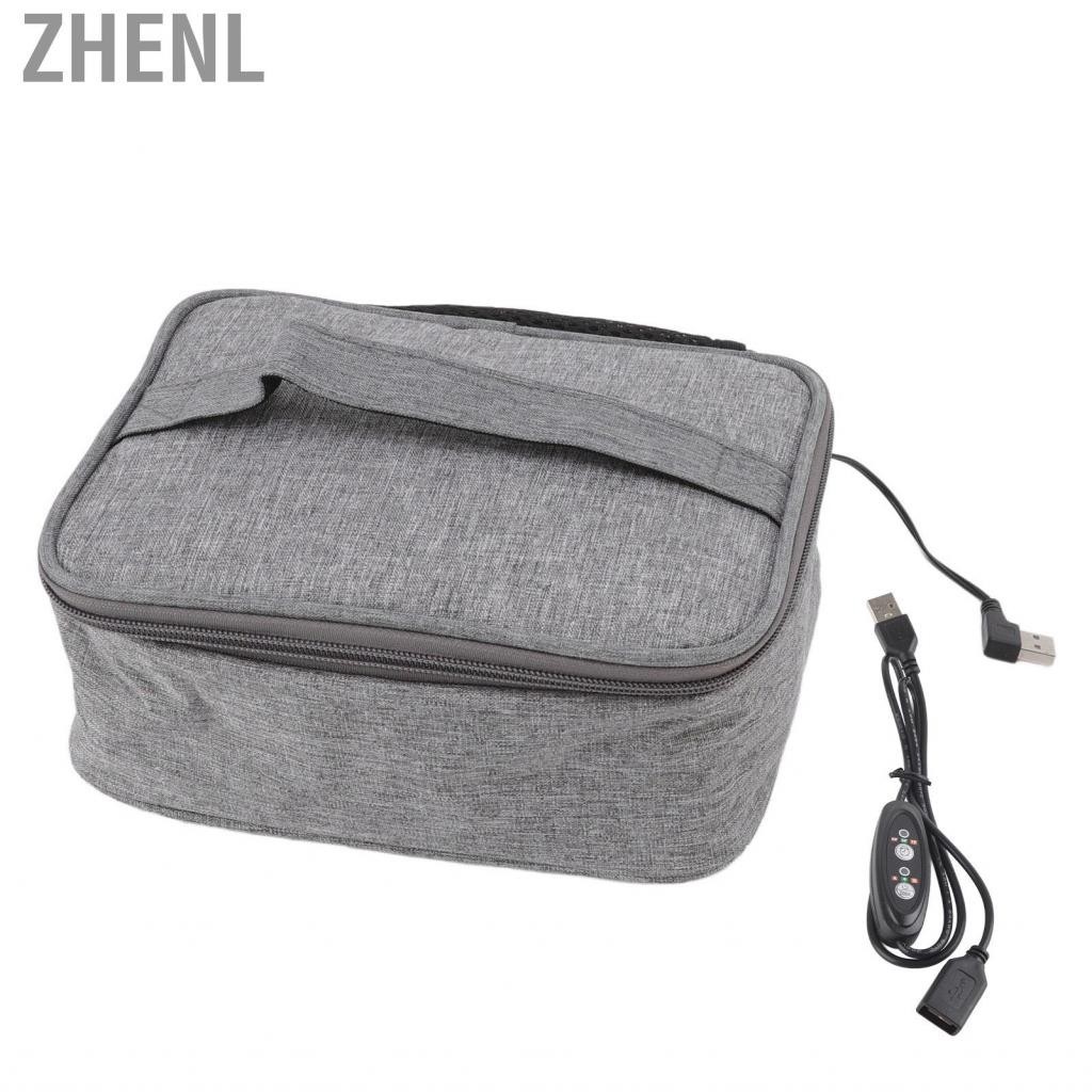 Zhenl Portable Oven Bag USB Heating Easy Cleaning Oxford Cloth Material Electric Heated Lunch Box for Food Warmer OfficeTrave