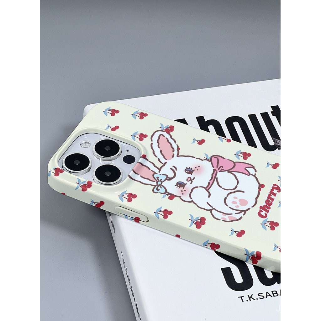 เคสโทรศัพท์มือถือแบบแข็ง กันกระแทก ลายเชอร์รี่แฮร์ สําหรับ iPhone 15 14 13 12 11 pro Max se X XR XS Max 7 8 6s Plus