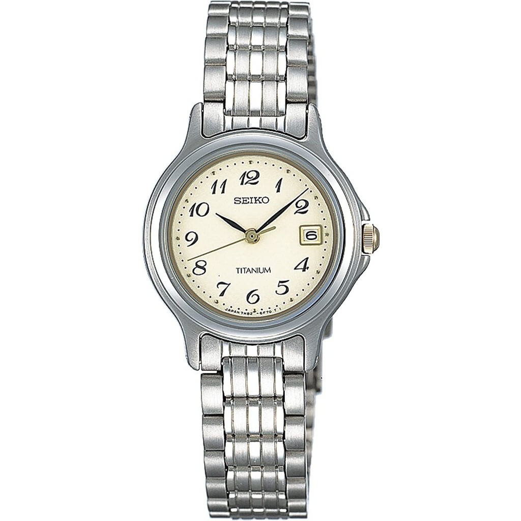 [Authentic★Direct from Japan] SEIKO STTB003 Unused Quartz Hardlex Ivory Titanium Women Wrist watch นาฬิกาข้อมือ
