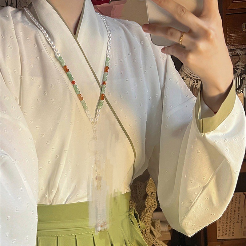 สร้อยคอยาว ประดับลูกปัด สไตล์จีนโบราณ