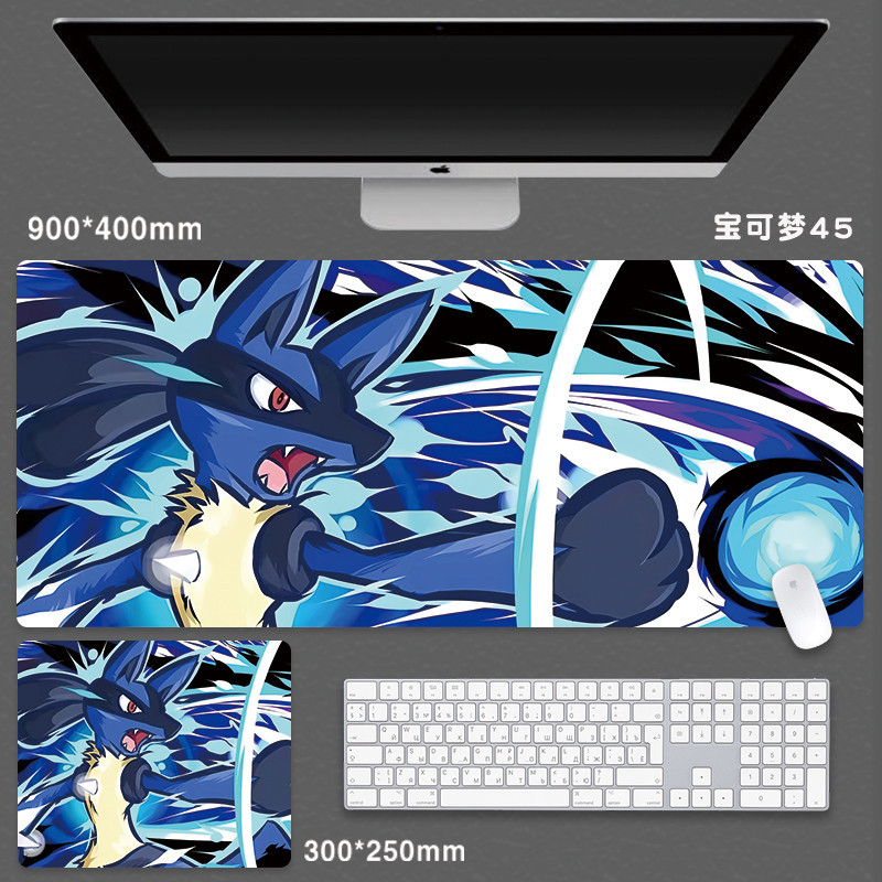 แผ่นรองเมาส์ คีย์บอร์ด ลายการ์ตูนโปเกม่อน Pikachu Gengar ขนาดใหญ่ สําหรับคอมพิวเตอร์ สํานักงาน - รูปที่ 5