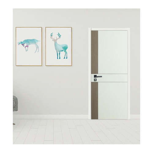 LOCAL789 ประตูเมลามีน เซาะร่องดำ MD-MD28 80x200ซม. สีโอ๊คเทา-ขาว HOLZTUR ร้านอยู่ในไทย