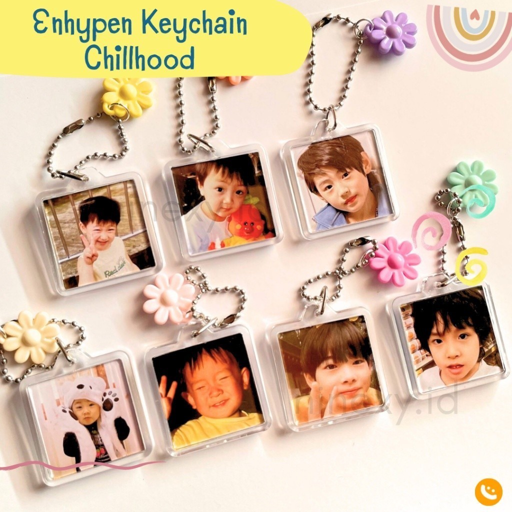 Enhypen fanmade keyring chilhood baby / พวงกุญแจ Enhypen un พวงกุญแจอย่างเป็นทางการ