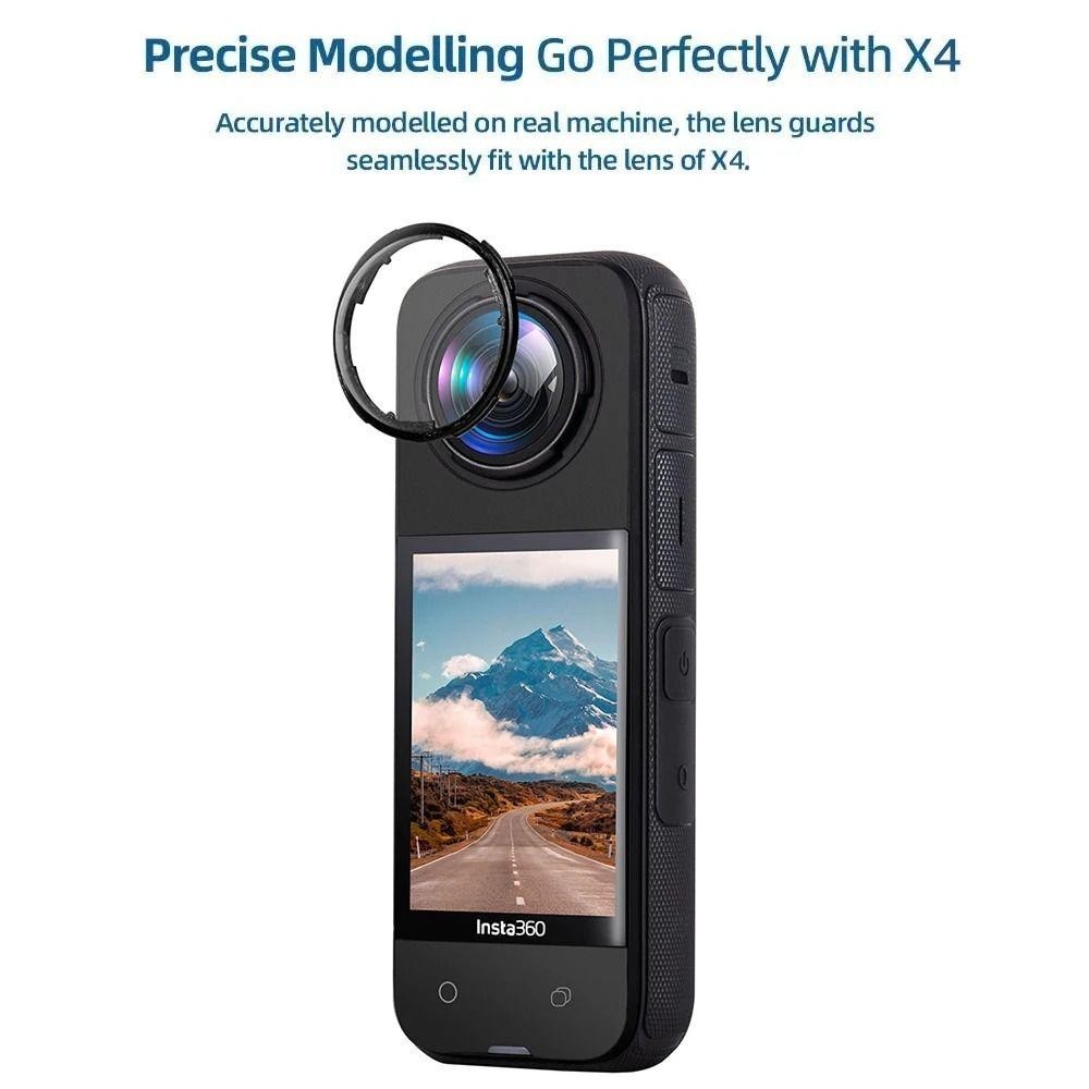 Shouyouy เลนส ์ Protector Cap, Anti-Scratch Panoramic เลนส ์ Guard, ฝาครอบหมุนอุปกรณ ์ เสริมป ้ องกันเลนส ์ Guards สําหรับ Insta360 X4