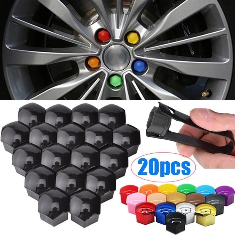 ยี ่ ห ้ อใหม ่ 20 ชิ ้ น 17/1921 มม.รถล ้ อ Nut Bolt ฝาครอบป ้ องกัน Bolt หมวกภายนอก Trim ป ้ องกัน Bolt ขอบสกรูปลั ๊ กป ้ องกัน Cover, Anti-Rust