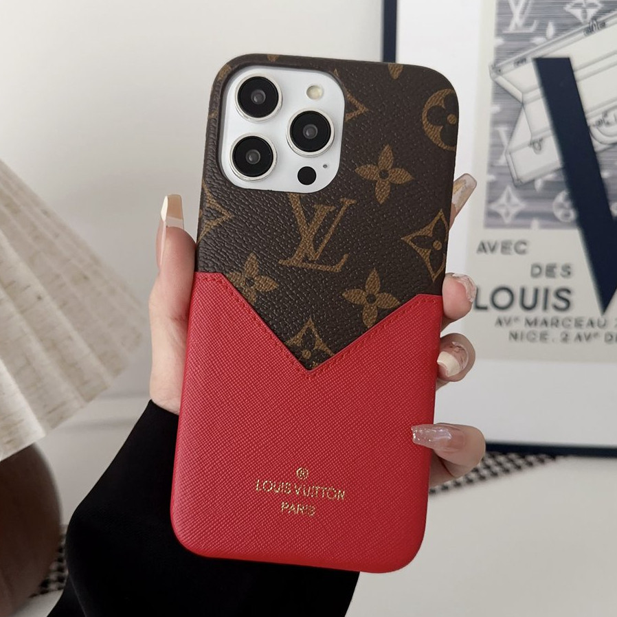 แบรนด ์ หรูแฟชั ่ นคลาสสิกช ่ องเสียบการ ์ ดสําหรับiPhone 15 Pro Max 7 8 Plus x xs xr Max 11 12 13 14 15 Pro Max 12 13 Mini