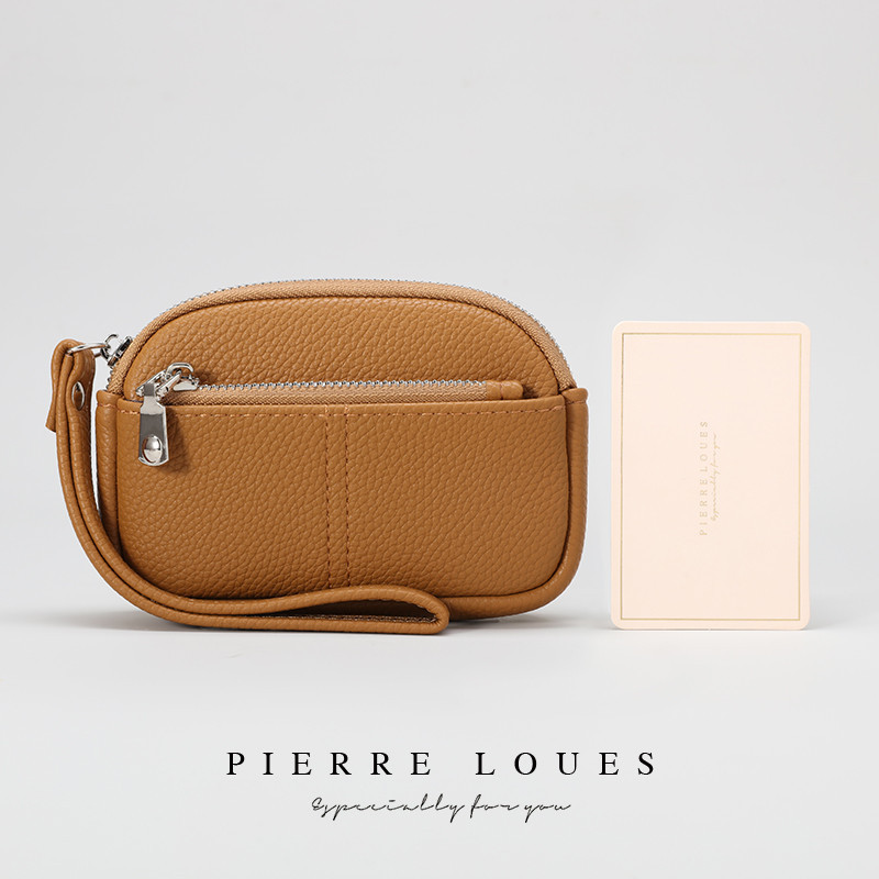 แฟชั ่ น High-end ผู ้ หญิงกระเป ๋ าแบบพกพา PU ข ้ อมือซิปเหรียญกระเป ๋ าความจุขนาดใหญ ่